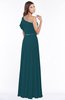 ColsBM Alexia Blue Green Modest A-line Zip up Chiffon Floor Length Ruching Bridesmaid Dresses
