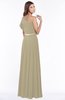 ColsBM Alexia Candied Ginger Modest A-line Zip up Chiffon Floor Length Ruching Bridesmaid Dresses