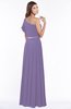 ColsBM Alexia Chalk Violet Modest A-line Zip up Chiffon Floor Length Ruching Bridesmaid Dresses