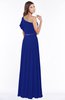 ColsBM Alexia Electric Blue Modest A-line Zip up Chiffon Floor Length Ruching Bridesmaid Dresses