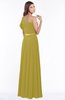 ColsBM Alexia Golden Olive Modest A-line Zip up Chiffon Floor Length Ruching Bridesmaid Dresses