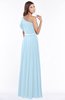 ColsBM Alexia Ice Blue Modest A-line Zip up Chiffon Floor Length Ruching Bridesmaid Dresses