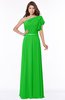 ColsBM Alexia Jasmine Green Modest A-line Zip up Chiffon Floor Length Ruching Bridesmaid Dresses