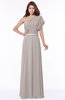 ColsBM Alexia Mushroom Modest A-line Zip up Chiffon Floor Length Ruching Bridesmaid Dresses