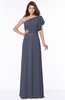 ColsBM Alexia Nightshadow Blue Modest A-line Zip up Chiffon Floor Length Ruching Bridesmaid Dresses