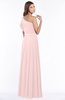 ColsBM Alexia Pastel Pink Modest A-line Zip up Chiffon Floor Length Ruching Bridesmaid Dresses