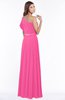ColsBM Alexia Rose Pink Modest A-line Zip up Chiffon Floor Length Ruching Bridesmaid Dresses