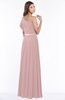 ColsBM Alexia Silver Pink Modest A-line Zip up Chiffon Floor Length Ruching Bridesmaid Dresses