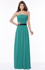 ColsBM Jaliyah Emerald Green Mature A-line Strapless Zip up Chiffon Bridesmaid Dresses