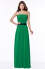 ColsBM Jaliyah Green Mature A-line Strapless Zip up Chiffon Bridesmaid Dresses