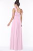 ColsBM Elisa Baby Pink Simple A-line One Shoulder Half Backless Chiffon Flower Bridesmaid Dresses
