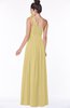 ColsBM Elisa Gold Simple A-line One Shoulder Half Backless Chiffon Flower Bridesmaid Dresses