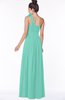 ColsBM Elisa Mint Green Simple A-line One Shoulder Half Backless Chiffon Flower Bridesmaid Dresses