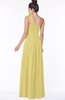 ColsBM Elisa Misted Yellow Simple A-line One Shoulder Half Backless Chiffon Flower Bridesmaid Dresses