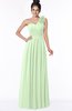 ColsBM Elisa Pale Green Simple A-line One Shoulder Half Backless Chiffon Flower Bridesmaid Dresses