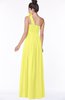 ColsBM Elisa Pale Yellow Simple A-line One Shoulder Half Backless Chiffon Flower Bridesmaid Dresses