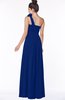 ColsBM Elisa Sodalite Blue Simple A-line One Shoulder Half Backless Chiffon Flower Bridesmaid Dresses