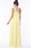 ColsBM Elisa Soft Yellow Simple A-line One Shoulder Half Backless Chiffon Flower Bridesmaid Dresses