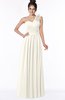 ColsBM Elisa Whisper White Simple A-line One Shoulder Half Backless Chiffon Flower Bridesmaid Dresses