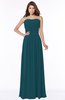 ColsBM Danna Blue Green Modern A-line Strapless Sleeveless Floor Length Bridesmaid Dresses