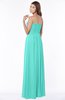 ColsBM Danna Blue Turquoise Modern A-line Strapless Sleeveless Floor Length Bridesmaid Dresses