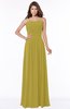 ColsBM Danna Golden Olive Modern A-line Strapless Sleeveless Floor Length Bridesmaid Dresses