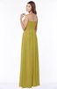 ColsBM Danna Golden Olive Modern A-line Strapless Sleeveless Floor Length Bridesmaid Dresses