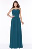 ColsBM Danna Moroccan Blue Modern A-line Strapless Sleeveless Floor Length Bridesmaid Dresses