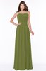 ColsBM Danna Olive Green Modern A-line Strapless Sleeveless Floor Length Bridesmaid Dresses