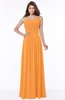 ColsBM Danna Orange Modern A-line Strapless Sleeveless Floor Length Bridesmaid Dresses