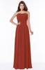 ColsBM Danna Rust Modern A-line Strapless Sleeveless Floor Length Bridesmaid Dresses