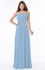 ColsBM Danna Sky Blue Modern A-line Strapless Sleeveless Floor Length Bridesmaid Dresses