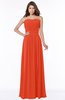 ColsBM Danna Tangerine Tango Modern A-line Strapless Sleeveless Floor Length Bridesmaid Dresses