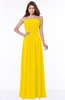 ColsBM Danna Yellow Modern A-line Strapless Sleeveless Floor Length Bridesmaid Dresses