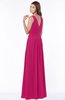 ColsBM Yasmin Beetroot Purple Modern V-neck Zip up Floor Length Ruching Bridesmaid Dresses
