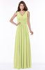 ColsBM Yasmin Lime Sherbet Modern V-neck Zip up Floor Length Ruching Bridesmaid Dresses