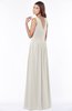 ColsBM Yasmin Off White Modern V-neck Zip up Floor Length Ruching Bridesmaid Dresses