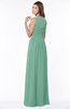 ColsBM Ayla Beryl Green Elegant Zip up Chiffon Floor Length Pick up Bridesmaid Dresses