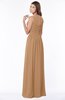 ColsBM Ayla Light Brown Elegant Zip up Chiffon Floor Length Pick up Bridesmaid Dresses