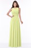ColsBM Ayla Lime Sherbet Elegant Zip up Chiffon Floor Length Pick up Bridesmaid Dresses