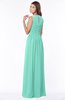ColsBM Ayla Mint Green Elegant Zip up Chiffon Floor Length Pick up Bridesmaid Dresses