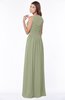 ColsBM Ayla Moss Green Elegant Zip up Chiffon Floor Length Pick up Bridesmaid Dresses