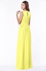ColsBM Ayla Pale Yellow Elegant Zip up Chiffon Floor Length Pick up Bridesmaid Dresses
