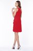 ColsBM Kathryn Red Sexy A-line Sleeveless Zip up Chiffon Bridesmaid Dresses