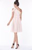ColsBM Aiyana Angel Wing Elegant One Shoulder Sleeveless Zip up Chiffon Ruching Bridesmaid Dresses