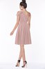 ColsBM Aiyana Blush Pink Elegant One Shoulder Sleeveless Zip up Chiffon Ruching Bridesmaid Dresses