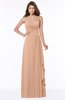 ColsBM Lana Almost Apricot Gorgeous Sleeveless Chiffon Floor Length Ruching Bridesmaid Dresses