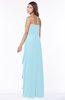 ColsBM Lana Aqua Gorgeous Sleeveless Chiffon Floor Length Ruching Bridesmaid Dresses