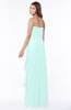 ColsBM Lana Blue Glass Gorgeous Sleeveless Chiffon Floor Length Ruching Bridesmaid Dresses