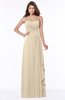 ColsBM Lana Champagne Gorgeous Sleeveless Chiffon Floor Length Ruching Bridesmaid Dresses